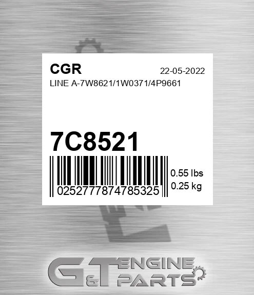 7C8521 Line A-7w8621/1w0371/4p9661
