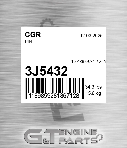 3J5432 CGR Pin