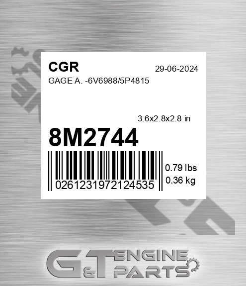 8M2744 Gage A. -6v6988/5p4815 for CGR