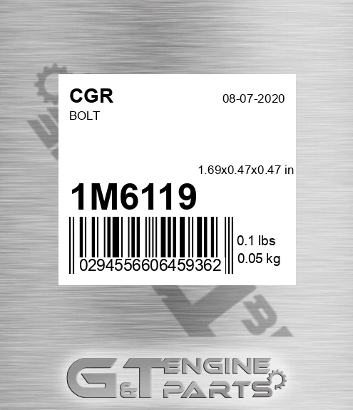 1M6119 Bolt
