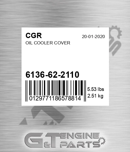 6136-62-2110 Oil Cooler Cover for CGR