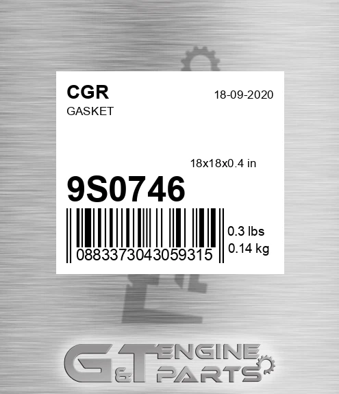 9S0746 CGR Gasket