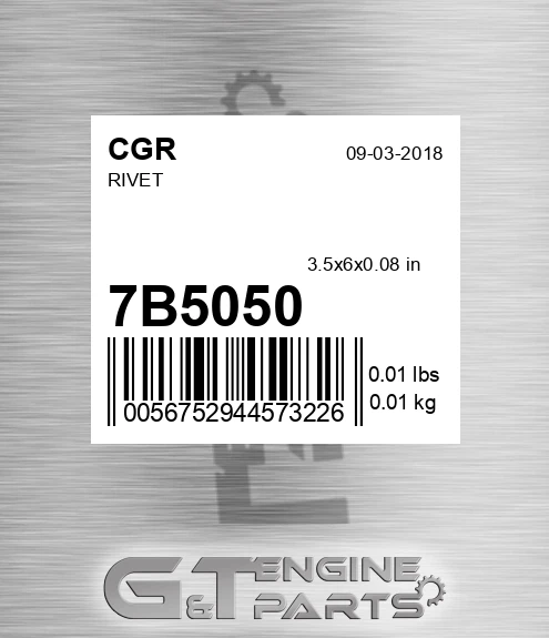 7B5050 CGR Rivet