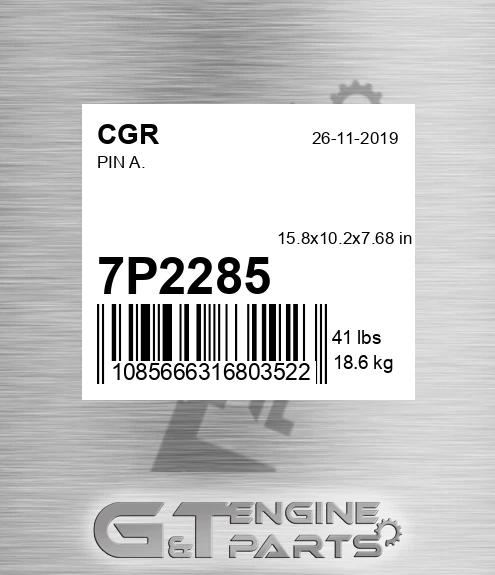 7P2285 CGR Pin A.