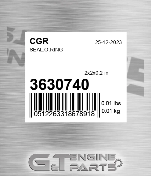 3630740 Seal,o.ring