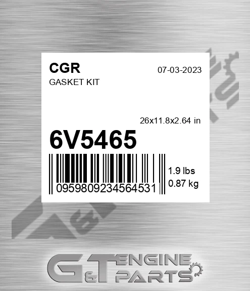 6V5465 CGR Gasket Kit