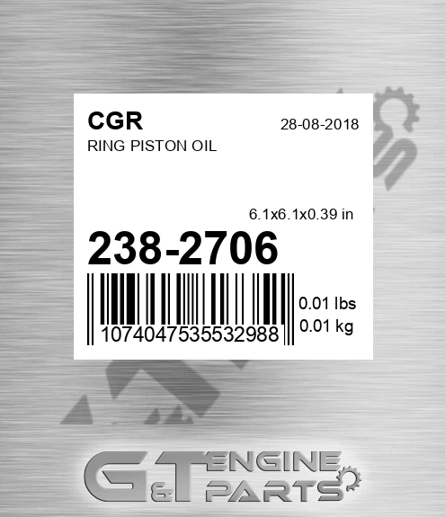 238-2706 CGR Ring Piston Oil