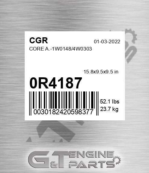0R4187 CGR Core A.-1w0148/4w0303