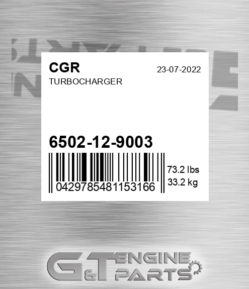 6502-12-9003 CGR Turbocharger