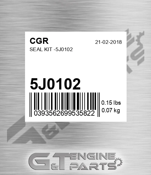 5J0102 Seal Kit -