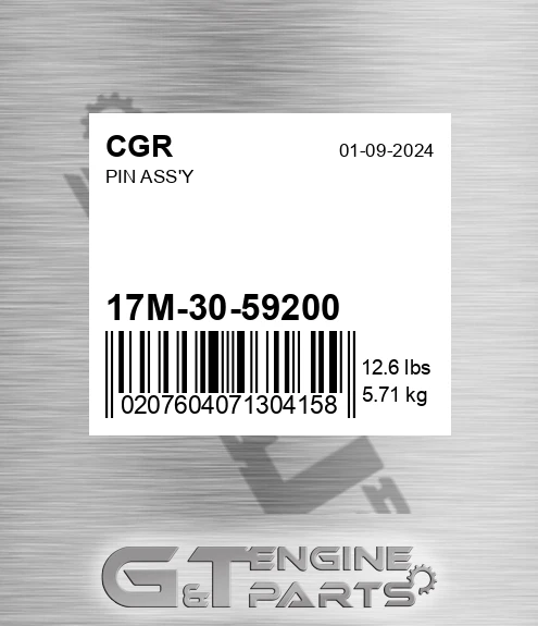 17M-30-59200 Pin Ass'y