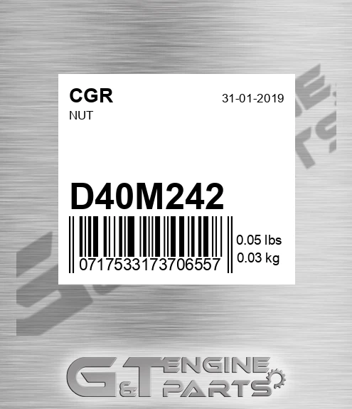 D40M242 Nut