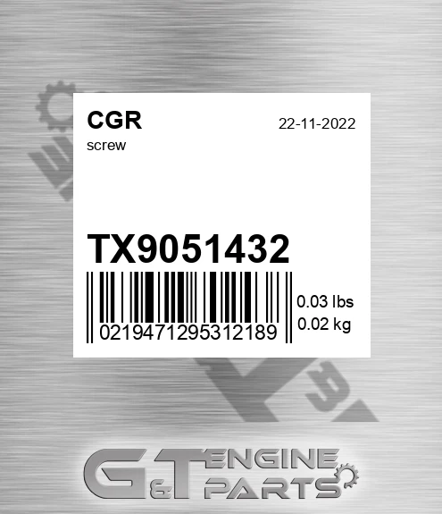TX9051432 Screw