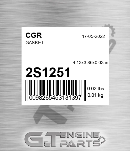 2S1251 CGR Gasket