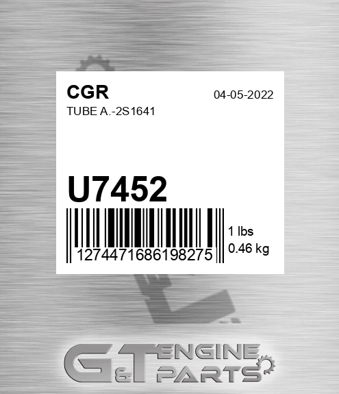 U7452 CGR Tube A.-2s1641