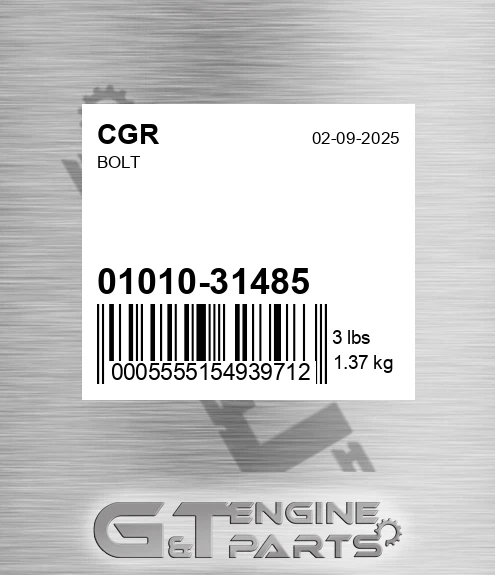01010-31485 Bolt for CGR
