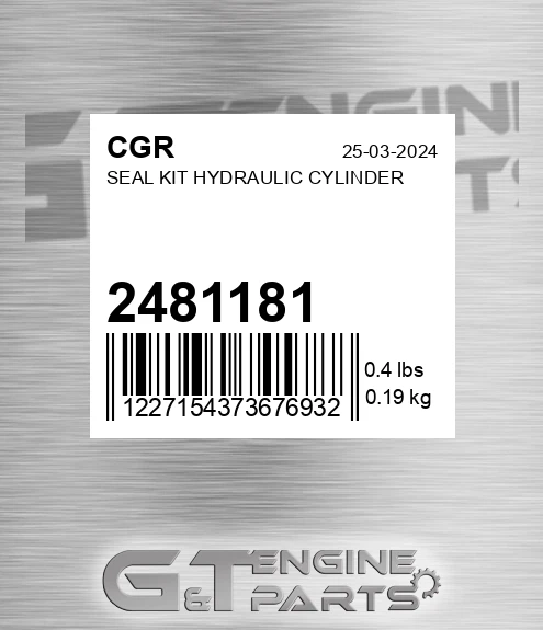 2481181 Seal Kit Hydraulic Cylinder