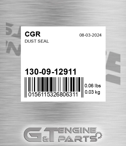 130-09-12911 Dust Seal