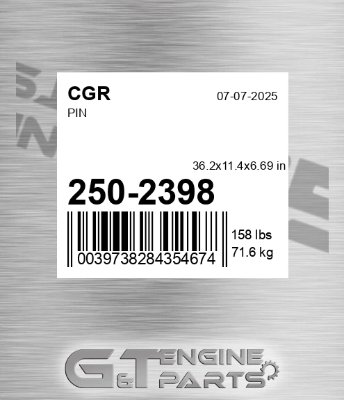 250-2398 CGR Pin