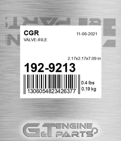 192-9213 Valve-inle