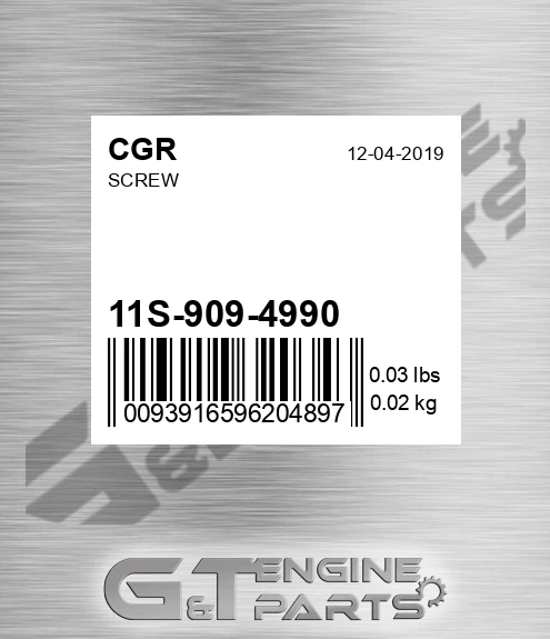 11S-909-4990 Screw for CGR