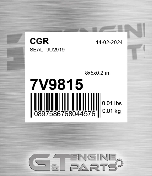 7V9815 Seal -9u2919