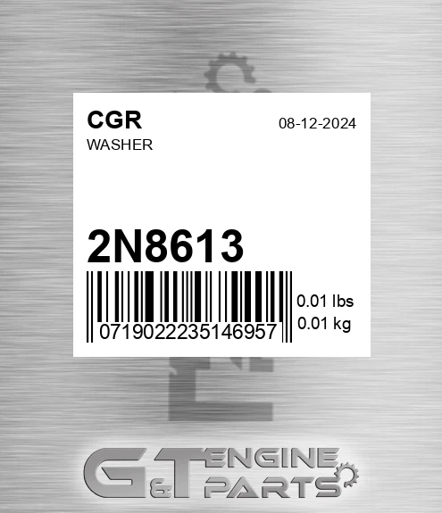 2N8613 Washer