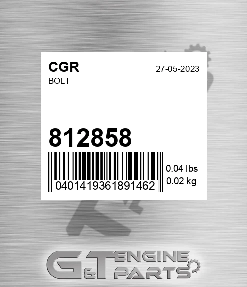 812858 Bolt