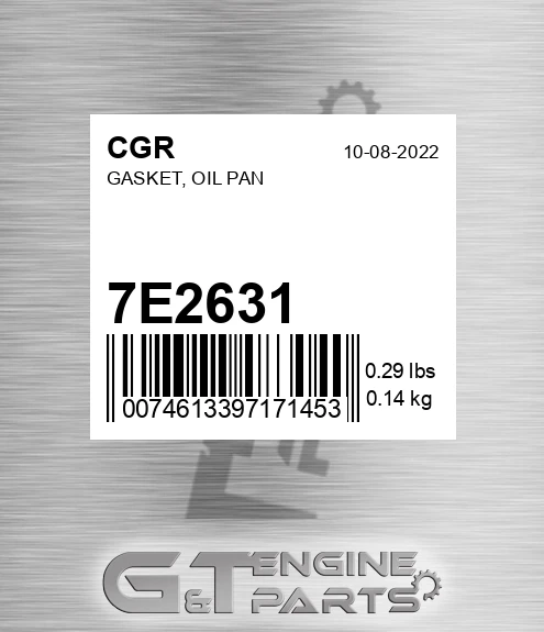 7E2631 Gasket, Oil Pan