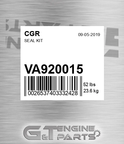 VA920015 CGR Seal Kit