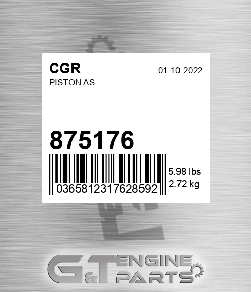 875176 Piston As