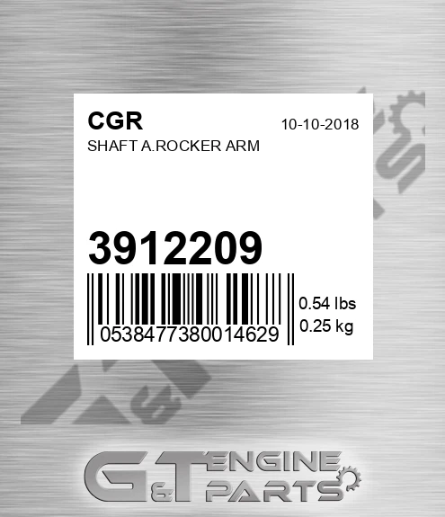 3912209 Shaft A.rocker Arm