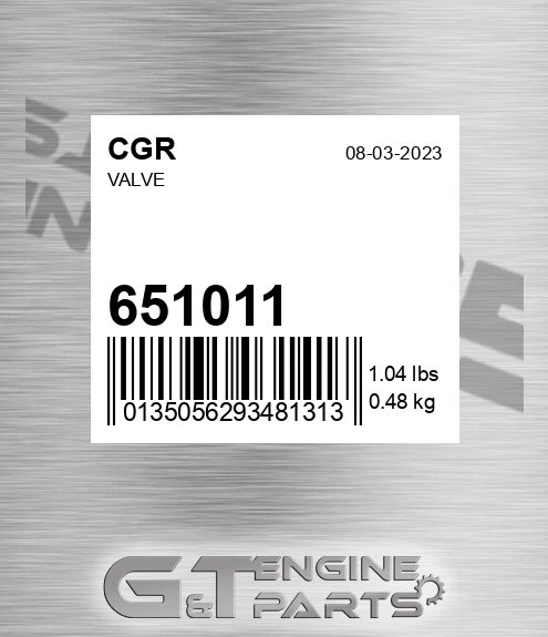 651011 Valve