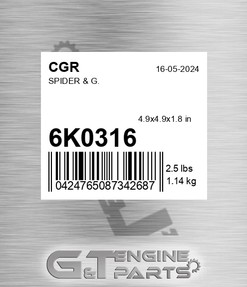 6K0316 Spider & G. for CGR