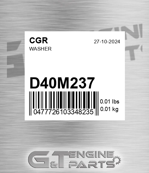 D40M237 Washer