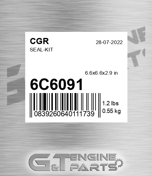 6C6091 CGR Seal-kit