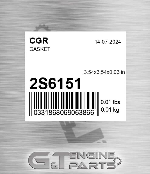 2S6151 CGR Gasket