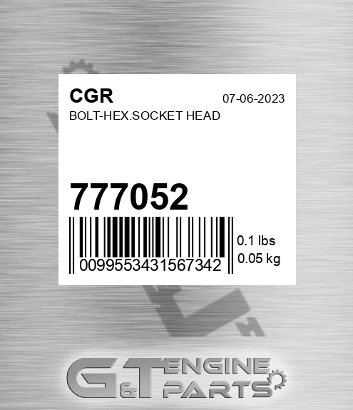 777052 Bolt-hex.socket Head