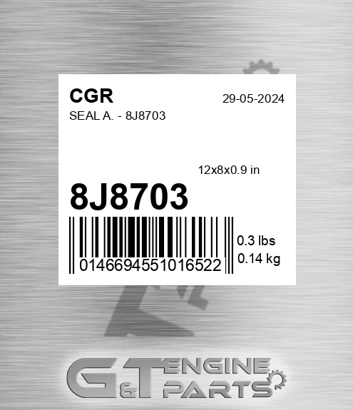 8J8703 CGR Seal A. -