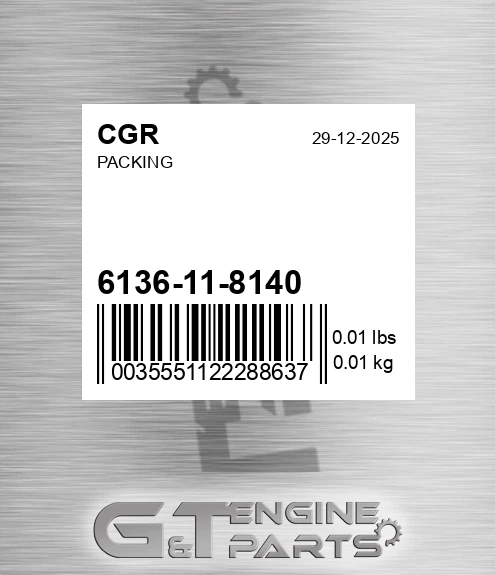 6136-11-8140 Packing for CGR