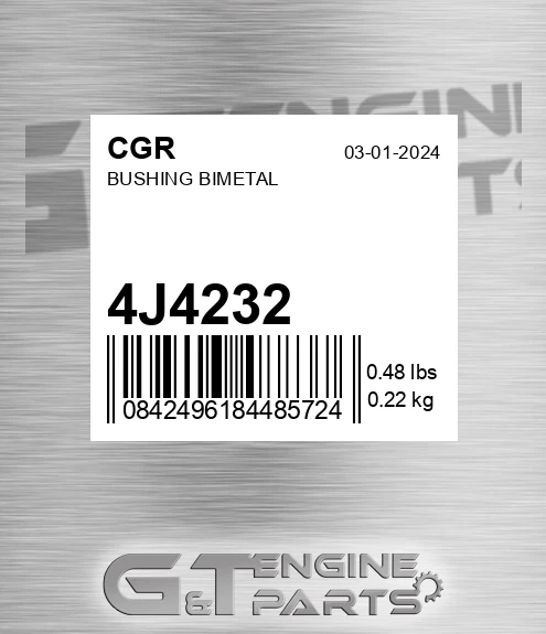 4J4232 Bushing Bimetal