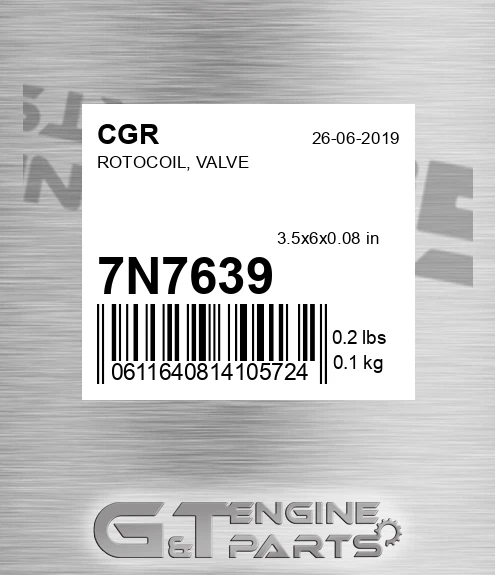 7N7639 Rotocoil, Valve