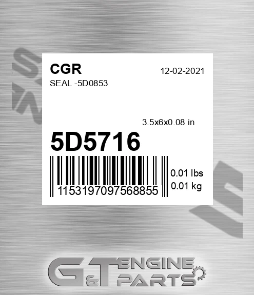 5D5716 Seal -5d0853