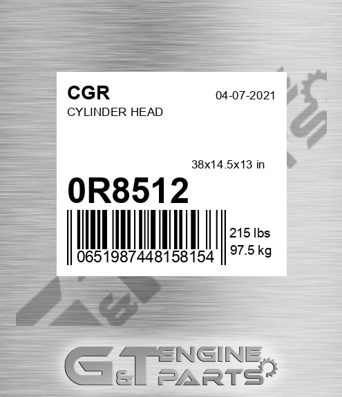 0R8512 CGR Cylinder Head