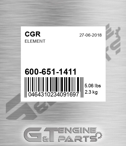 600-651-1411 Element for CGR
