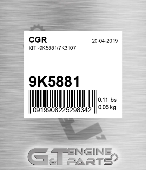 9K5881 CGR Kit -/7k3107