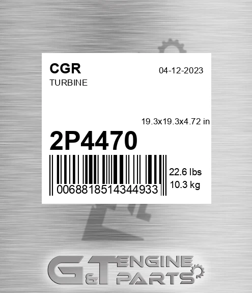 2P4470 CGR Turbine