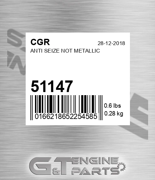 51147 CGR Anti Seize Not Metallic