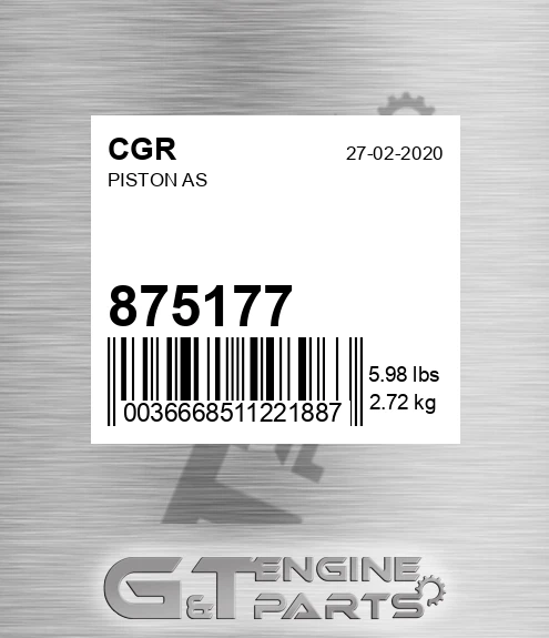 875177 Piston As