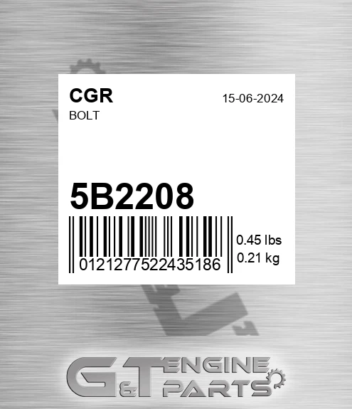 5B2208 Bolt